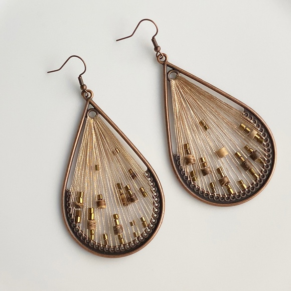 NEW Drop Bronze Earrings - Picture 5 of 7